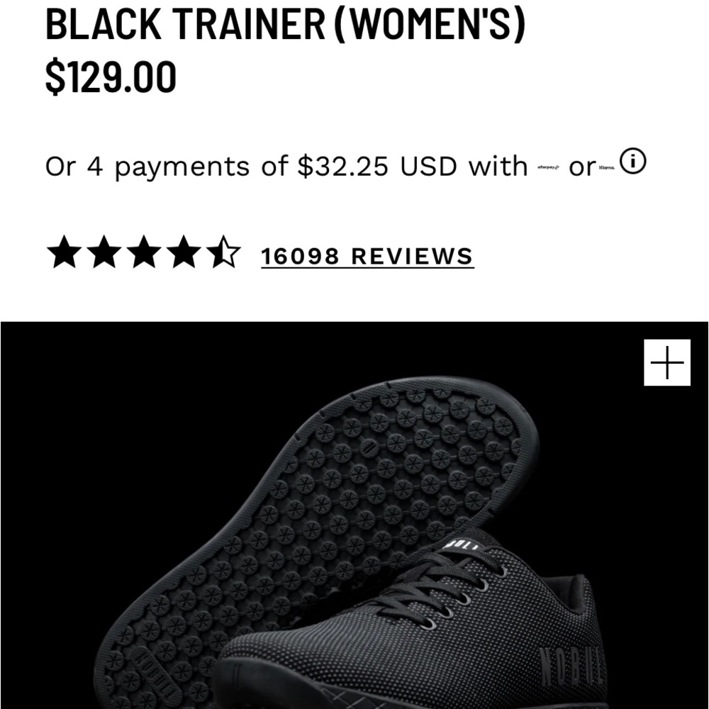 COPY - Nobull solid black trainers